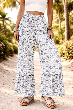 Camo Wide Leg Pants New