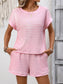 Striped Short Sleeve Top & Short