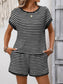 Striped Short Sleeve Top & Short