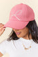 Bow Embroidered Baseball Cap