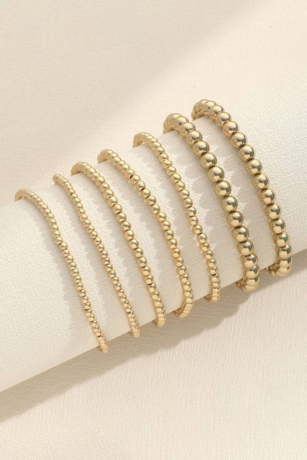 Minimalist Plated Beaded Luxury Bracelet Set