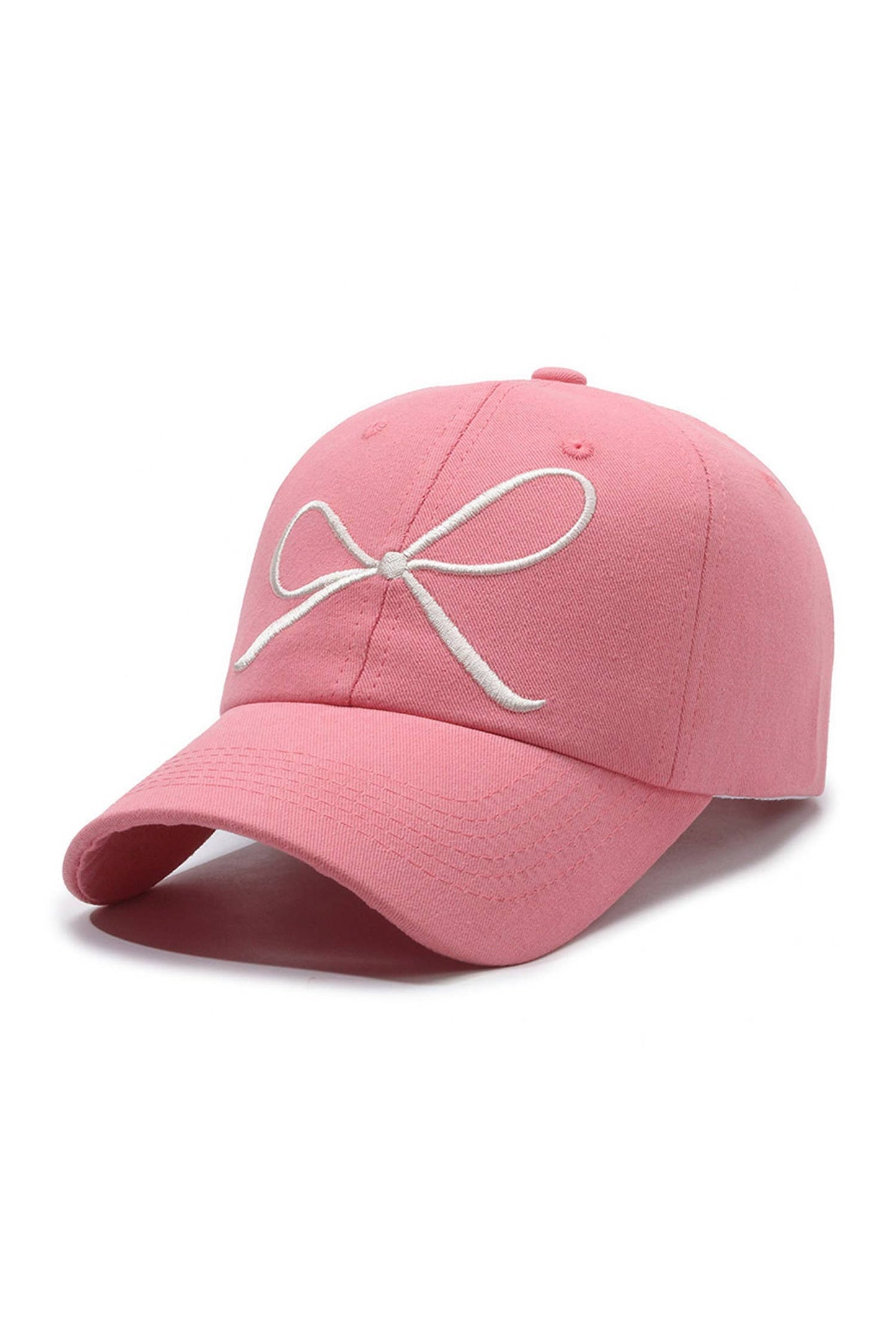 Bow Embroidered Baseball Cap