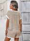 Striped Short Sleeve Top & Shorts Set