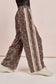 LEOPARD PRINTED PANTS SIDE CONTRAST LACE